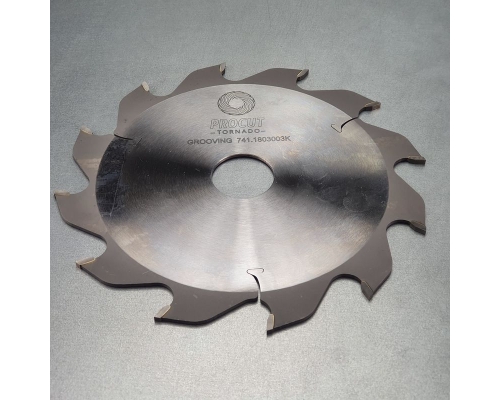 Пильный диск пазовый 180x30x3/2 Z=12 F по древесине, фанере PROCUT 741.1803003K