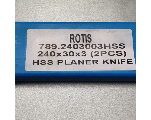 Нож строгальный 240x30x3 (HSS 18% W качество) Rotis 789.2403003HSS