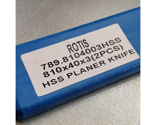 Нож строгальный 810x40x3 (HSS 18% W качество) Rotis 789.8104003HSS
