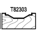 Нож профильный для фасадов (T82303) для 1473231212 Rotis 744.T82303