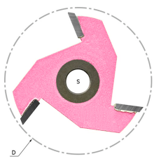 Сменные режущие диски (крепление гайкой) Z=3 D=47.6 i=2 PROCUT 704810P